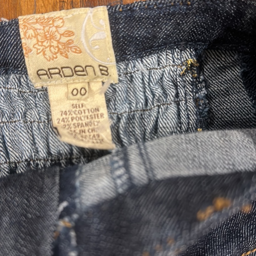 Arden B Flared Boot Cut Blue Jeans Size 00 - Picture 2 of 11